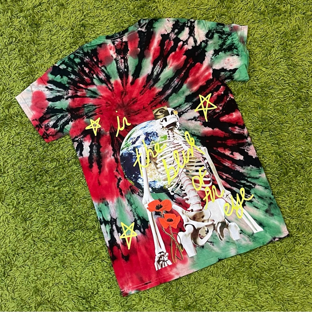 Travis Scott Astroworld in the blink of an eye tie dye tee brand new size small